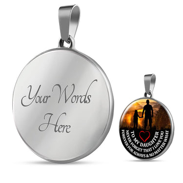 Beautiful daughter quotes Necklace - Father Daughter Pendants Necklace Birthday